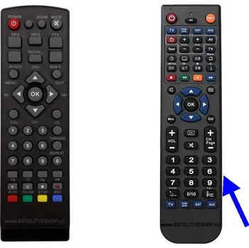 Dálkový ovladač Zircon Fire náhradní