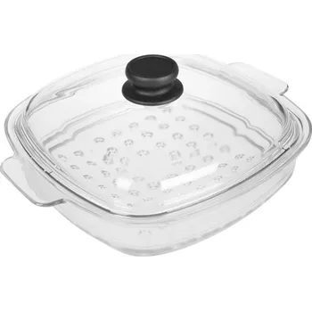 Pyrex Skleněný napařovací nástavec 26 x 26 x 6,5 cm s poklicí