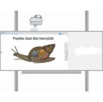 Kancelářský nábytek Interaktivní sestava MANAŽER K 300x120 PYLON AL EPSON EB-695Wi - Montážní materiál