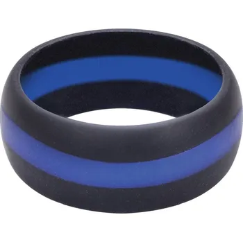 ROTHCO prsten silikonový MODRÁ linka