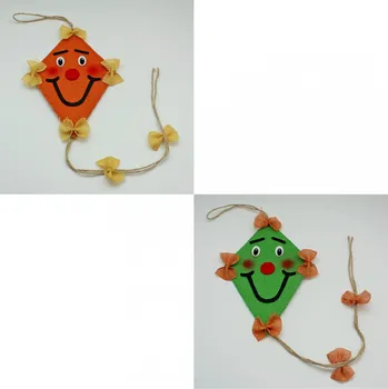 Drak závěs juta 11x16cm oranž/zelená (HCD-69W412A.B)