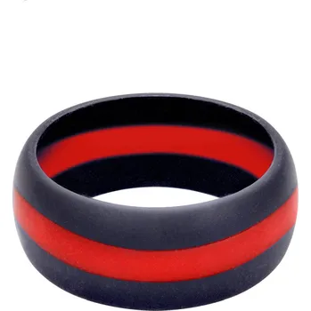 ROTHCO prsten silikonový ČERVENÁ linka