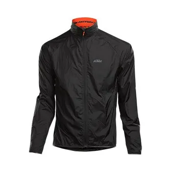 Cyklistická bunda KTM Factory Line Windbreaker cyklistická bunda černá