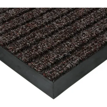 Rohožka Hnědá textilní zátěžová vstupní rohož FLOMA Shakira - délka 70 cm, šířka 100 cm, výška 1,6 cm - 77221105