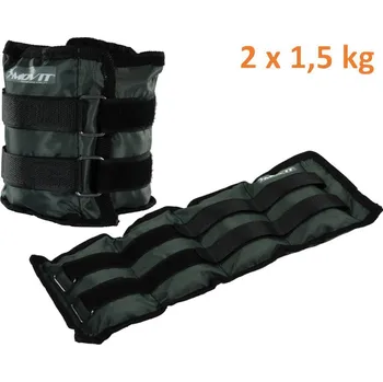 Movit zátěžové manžety šedé 2 x 1,5 kg 