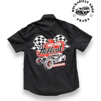 Pánská košile Pánská Košile Hotrod Hellcat Speed Shop - velikost XL