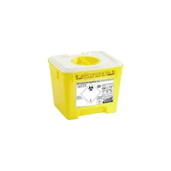 Nádoba na nemocniční odpad PACAZUR 30 l - žluté víčko v bílém víku