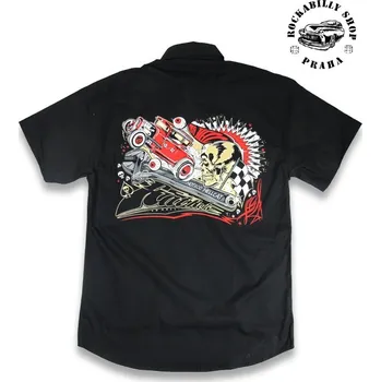 Pánská košile Pánská Košile Hotrod Hellcat Rat Rod - velikost XL