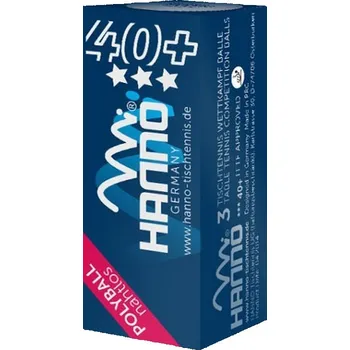 Pingpongový míček Hanno - míčky *** 40+ Polyball 3 Barva: Bílá, Velikost: 40+