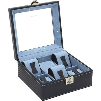 Box na hodinky Friedrich Lederwaren Carbon 32058-5
