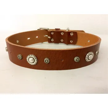 Obojek pro psa Ostatní Kožený obojek pro psa - ruční práce č.5 Barva: Hnědá, Velikost obojku: 50cm