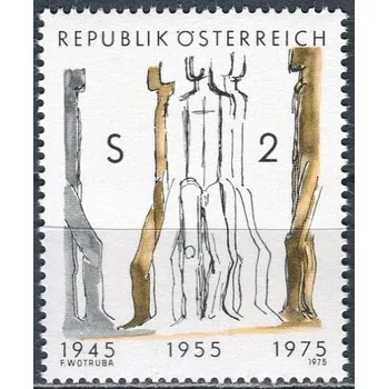 Poštovní známka (1975) MiNr. 1485 ** - Rakousko - 30 let druhá republika