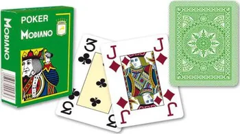 Pokerová karta Modiano 4 rohy plastové
