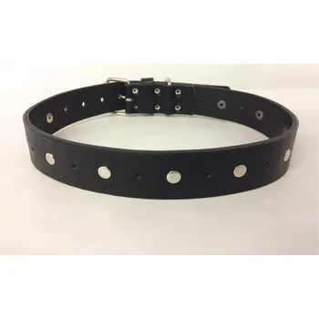 Obojek pro psa Ostatní Kožený obojek pro psa - ruční práce č.4 Barva: Černá, Velikost obojku: 50cm