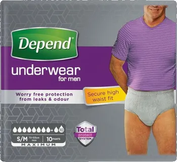 Inkontinenční kalhotky Depend Maximum Underwear pro muže 9 ks 