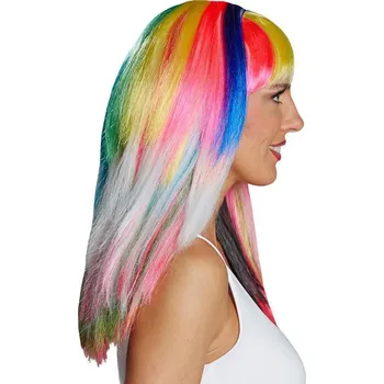Karnevalová paruka Vícebarevná dámská paruka