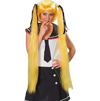 Karnevalová paruka Sailor Space Girl žlutá - karnevalová paruka