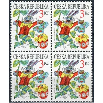 Poštovní známka Česká pošta (1997) č. 138 ** - ČR - 4-bl - Velikonoce - vada 24,34/1