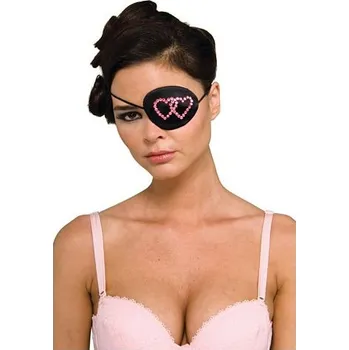 Karnevalový doplněk Pirátská klapka STRASS