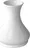 Fortel Adodo Kameninová váza 0815 21 cm, bílá