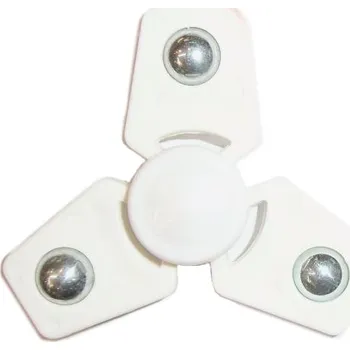 Gadget Fidget spinner - antistresová hračka hranatý bílý