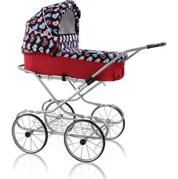 Kočárek pro panenku Prampol kočárek Emilie červený
