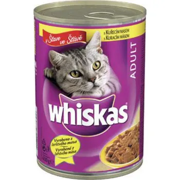 Krmivo pro kočku Whiskas Adult konzerva kuřecí ve šťávě 400 g