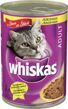 Krmivo pro kočku Whiskas Adult konzerva kuřecí ve šťávě 400 g