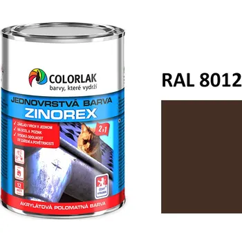 barva na kov ZINOREX S 2211 RAL 8012 červenohnědá 3,5 L