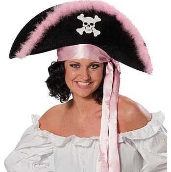 Klobouk Pirátka pink