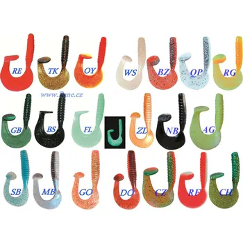 Umělá nástraha ICE fish Twister Monstertail 9 cm ICE fish