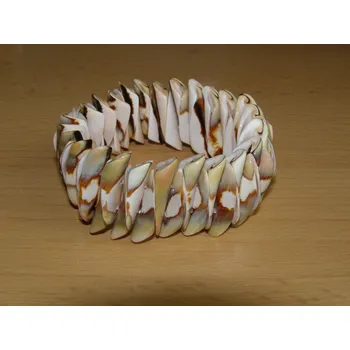 Drahý kámen Mušle - Náramek skládaný - knm13