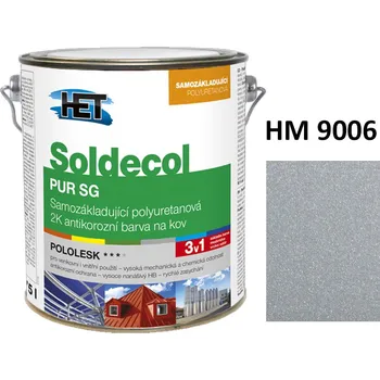 barva na kov Soldecol PUR SG METALLIC 2,5 L HM 9006 (cca RAL 9006)