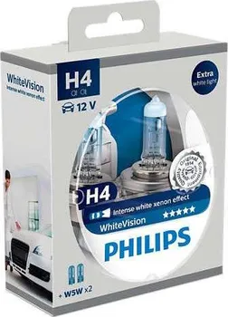 autožárovka PHILIPS H7 12V 55W Px26d WhiteVision ultra - 2 ks