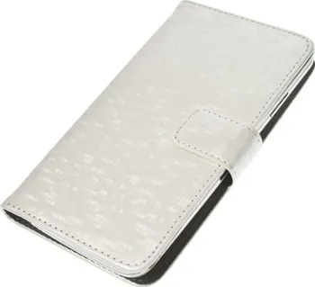 Pouzdro na mobilní telefon Aligator Book Glammy XL 5"- 5,5" bílé