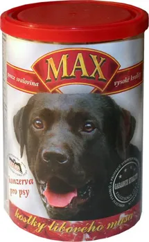 Krmivo pro psa Max kostky hovězí svaloviny konzerva 800 g