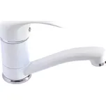 PERLA, dřezová stojánková baterie, krátké ramínko, bílá - Sagittarius PRW 3113/K