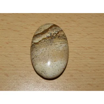 Drahý kámen Jaspis obrázkový - Masážní kámen - mýdlo menší - kmm71