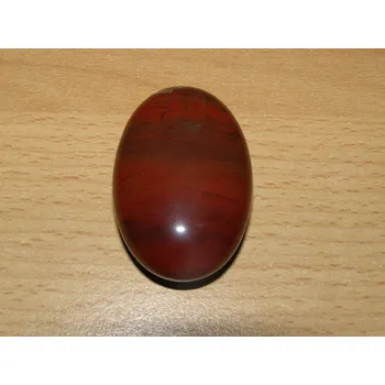 Drahý kámen Jaspis červený - Masážní kámen - mýdlo menší - kmm25