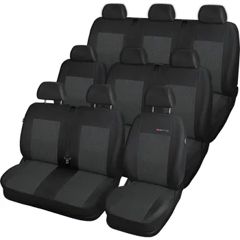 Potah sedadla Autopotahy Opel Vivaro II,9 míst, dělený dvojsedák v 1 řadě(1+2+3+3), od r. 2014, antracit