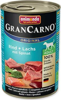 Krmivo pro psa Animonda GranCarno Adult konzerva losos/špenát 400 g