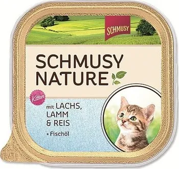 Krmivo pro kočku Schmusy Nature´s Menü Junior vanička losos/jehně 100 g