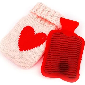 Žertovný předmět Horká láhev v pleteném obalu - Růžová