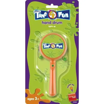 Karnevalový doplněk Svíticí ruční bubínek 16cm