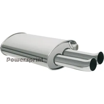 Tlumič výfuku Powersprint závodní nerezový koncový tlumič výfuku, zahnutý pro BMW E30 M3 2,3l