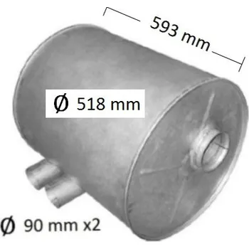 Tlumič výfuku Tlumič výfuku DAF SB (PR 61.30)