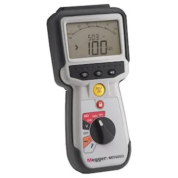 Revizní přístroj Megger MIT 400/2 - Měřič izolačního odporu a spojitosti