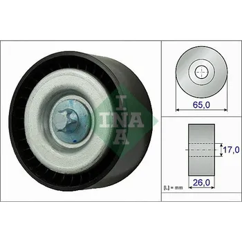 Vratná/vodicí kladka, klínový žebrový řemen INA 532 0777 10