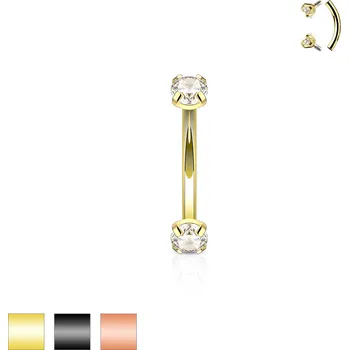 Piercing Piercing do obočí z chirurgické oceli CSB4T