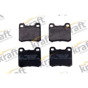 Brzdová destička Sada brzdových destiček, kotoučová brzda KRAFT AUTOMOTIVE 6011020